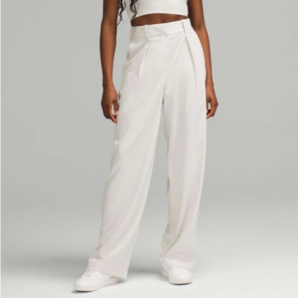 lululemon athletica Wide Leg Pants in Off-White